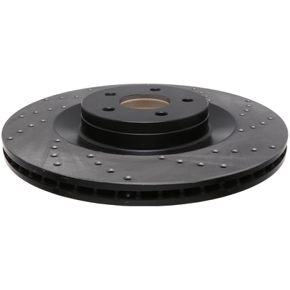 StopTech Sport Cross Drilled Brake Rotor; Front Left