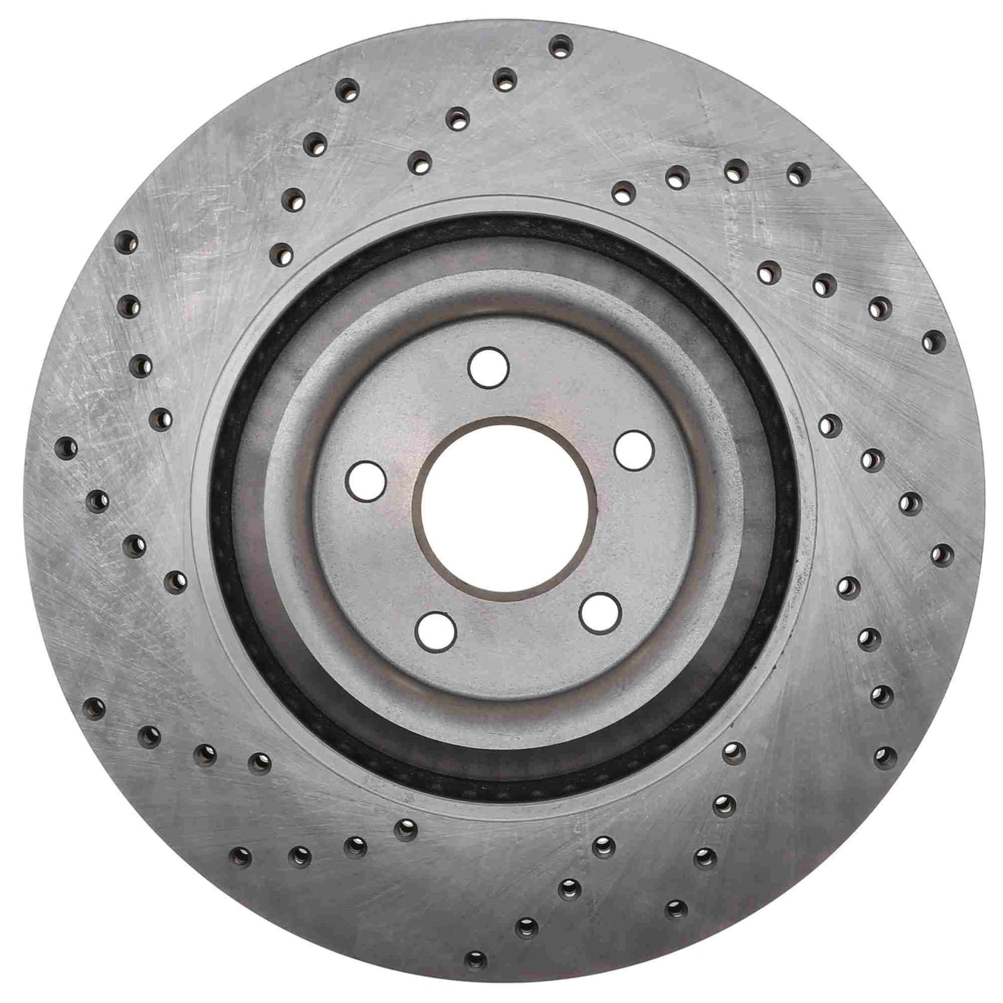 StopTech Sport Cross Drilled Brake Rotor; Front Left