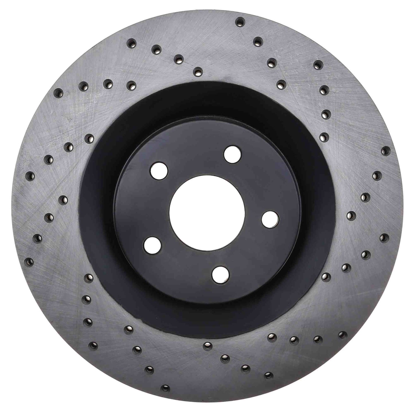 StopTech Sport Cross Drilled Brake Rotor; Front Left