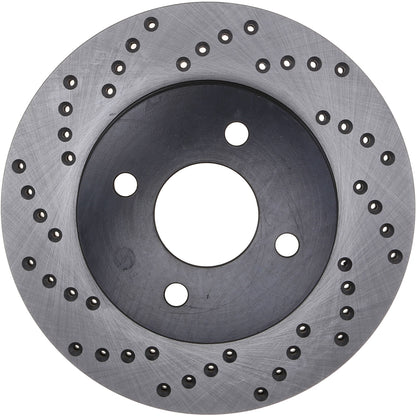 StopTech Sport Cross Drilled Brake Rotor; Front Right