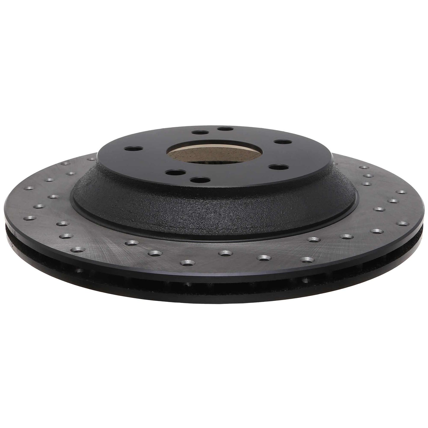 StopTech Sport Cross Drilled Brake Rotor; Rear Left