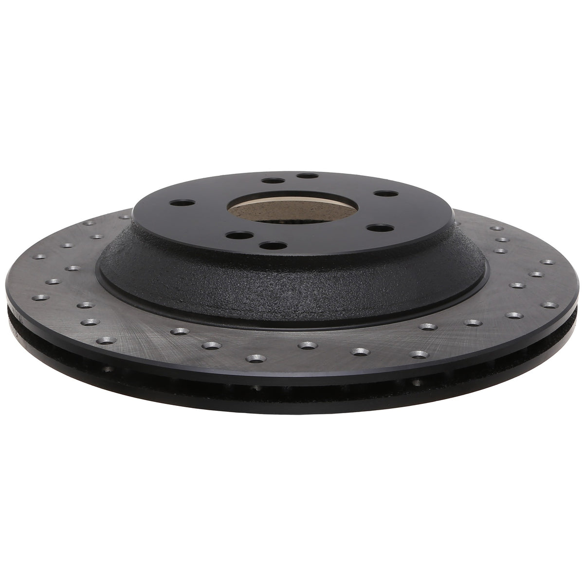 StopTech Sport Cross Drilled Brake Rotor; Rear Left