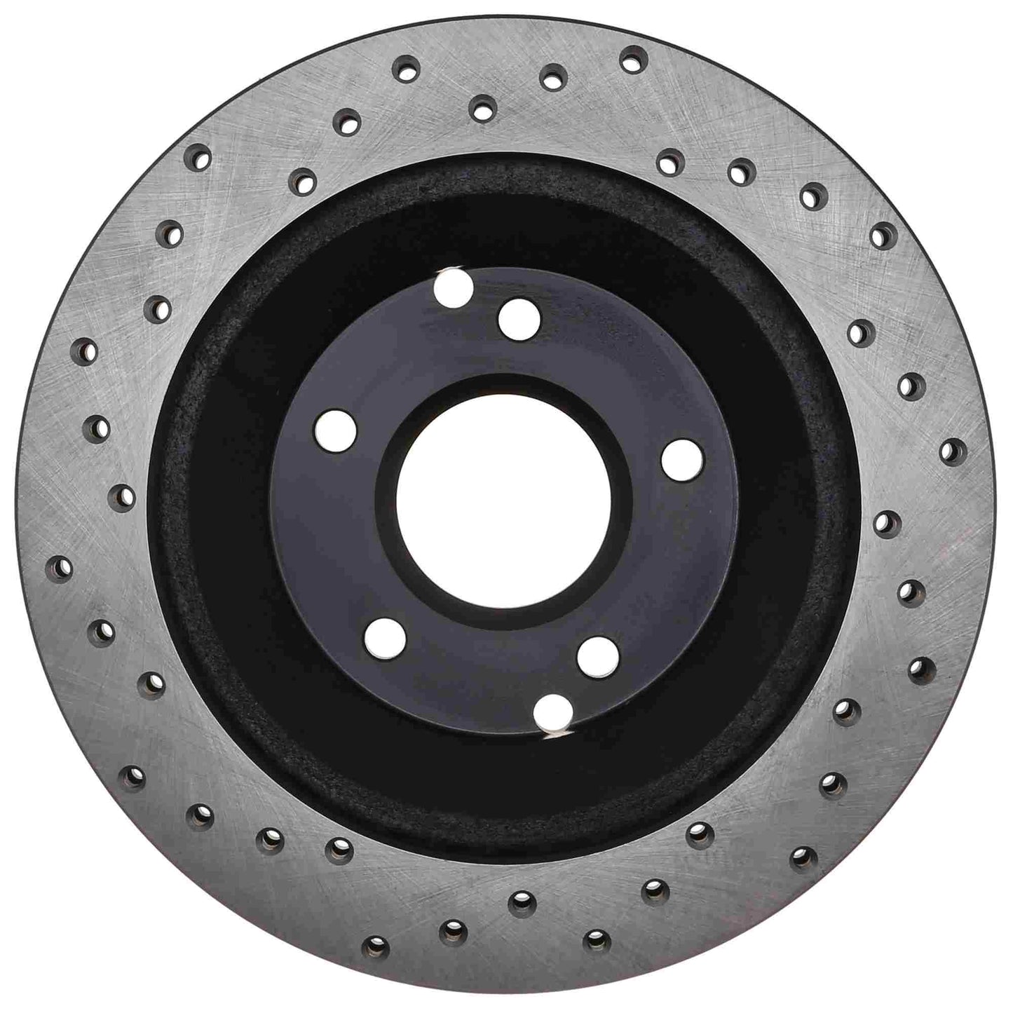 StopTech Sport Cross Drilled Brake Rotor; Rear Left