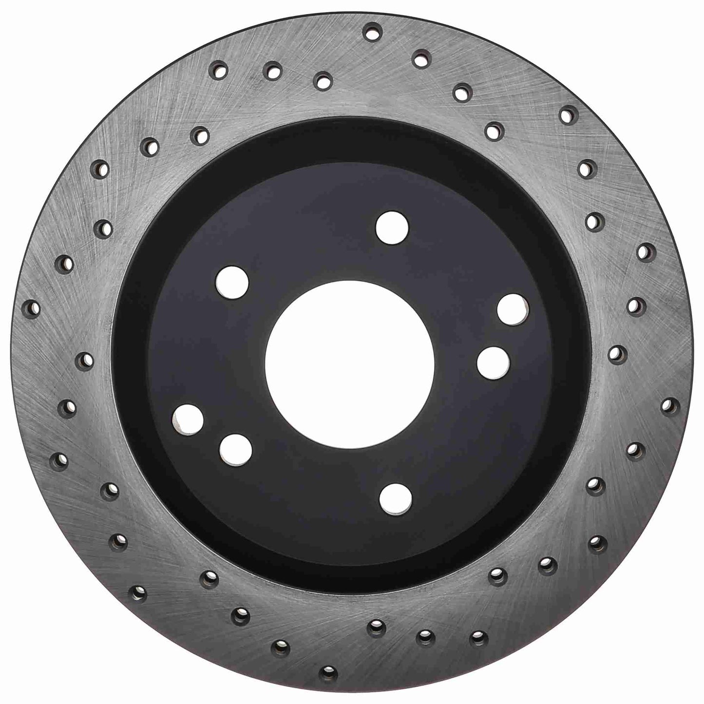 StopTech Sport Cross Drilled Brake Rotor; Rear Left