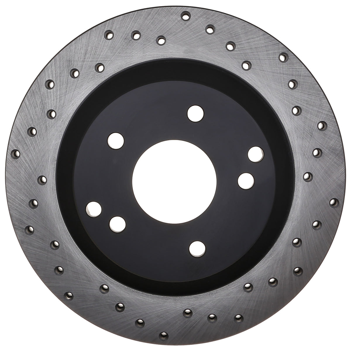 StopTech Sport Cross Drilled Brake Rotor; Rear Left