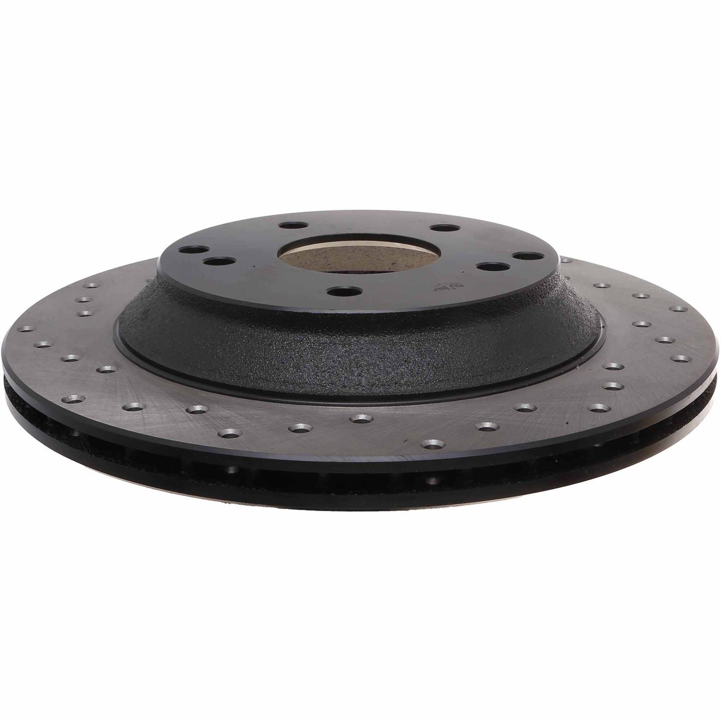 StopTech Sport Cross Drilled Brake Rotor; Rear Right