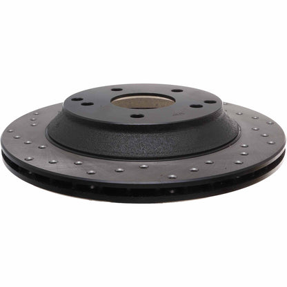 StopTech Sport Cross Drilled Brake Rotor; Rear Right