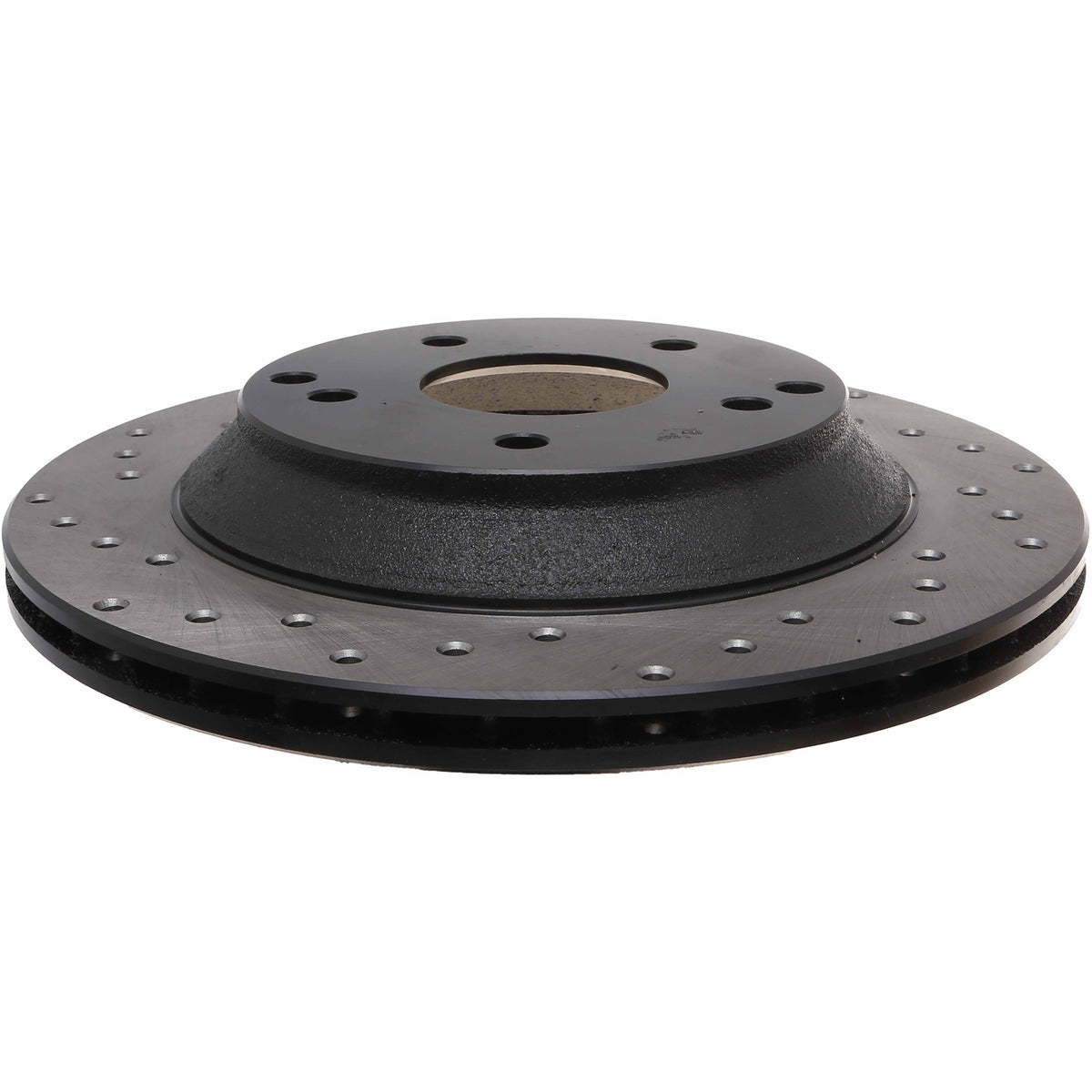 StopTech Sport Cross Drilled Brake Rotor; Rear Right