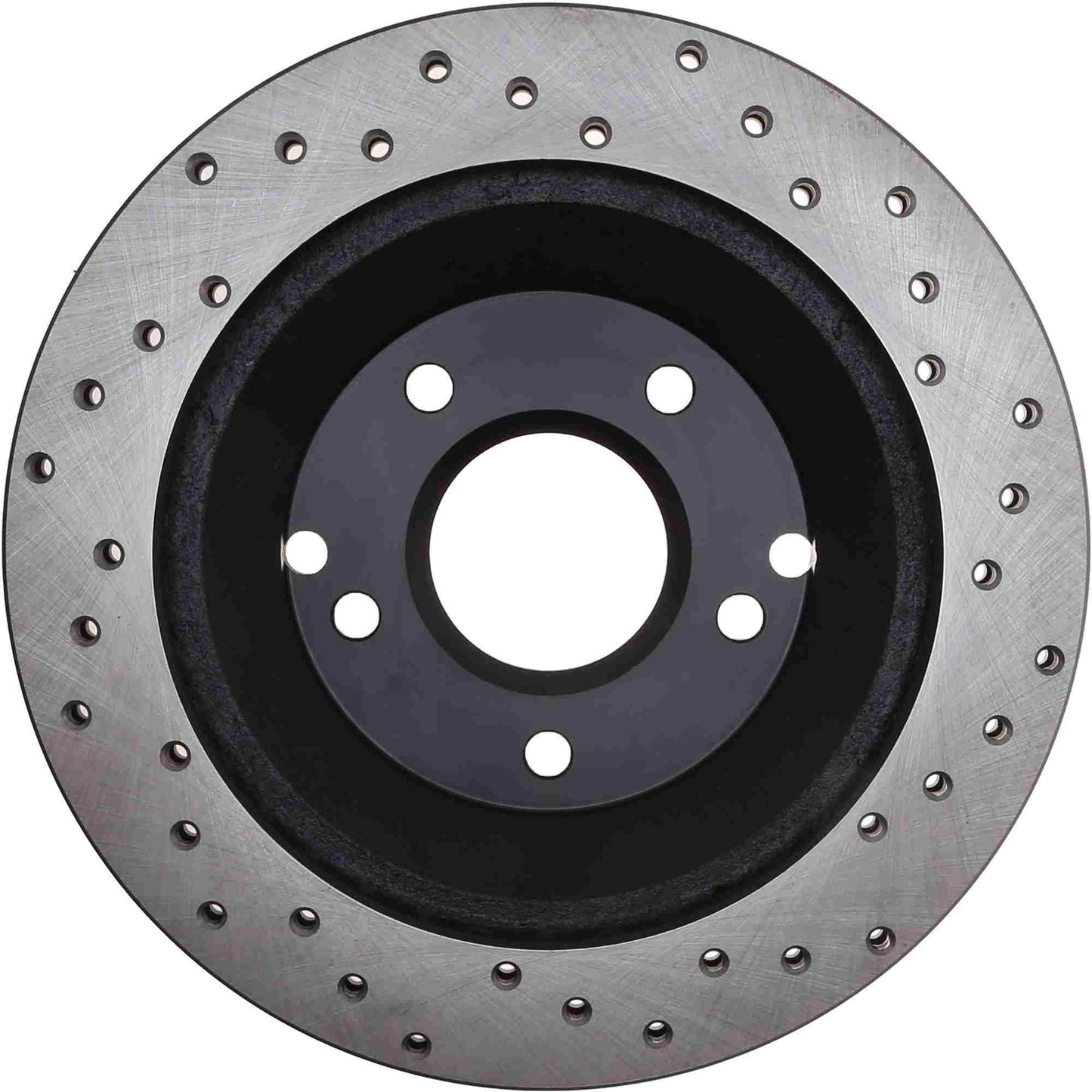 StopTech Sport Cross Drilled Brake Rotor; Rear Right