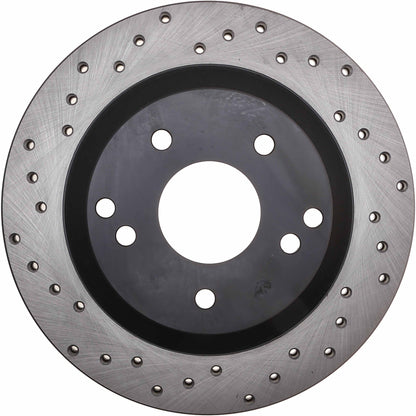 StopTech Sport Cross Drilled Brake Rotor; Rear Right