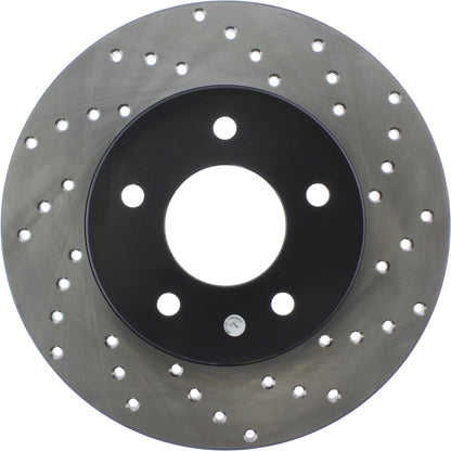 StopTech Sport Cryo Cross Drilled Brake Rotor; Rear Left