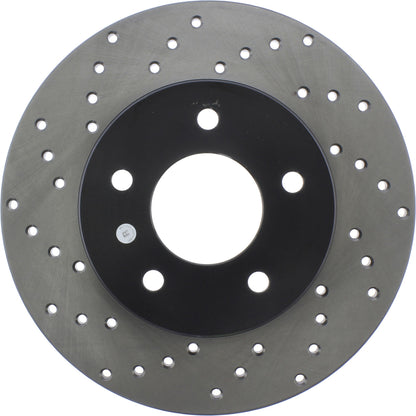 StopTech Sport Cryo Cross Drilled Brake Rotor; Rear Right