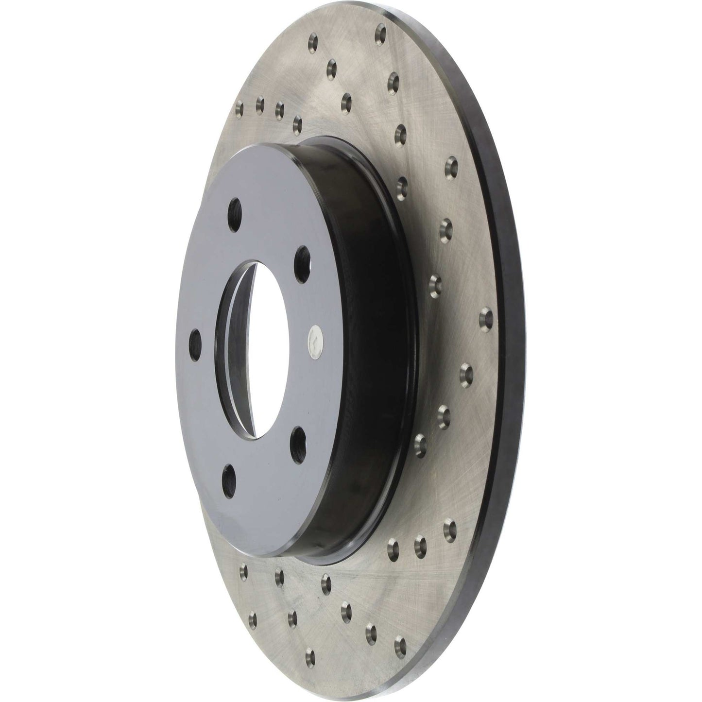 StopTech Sport Cross Drilled Brake Rotor; Rear Left