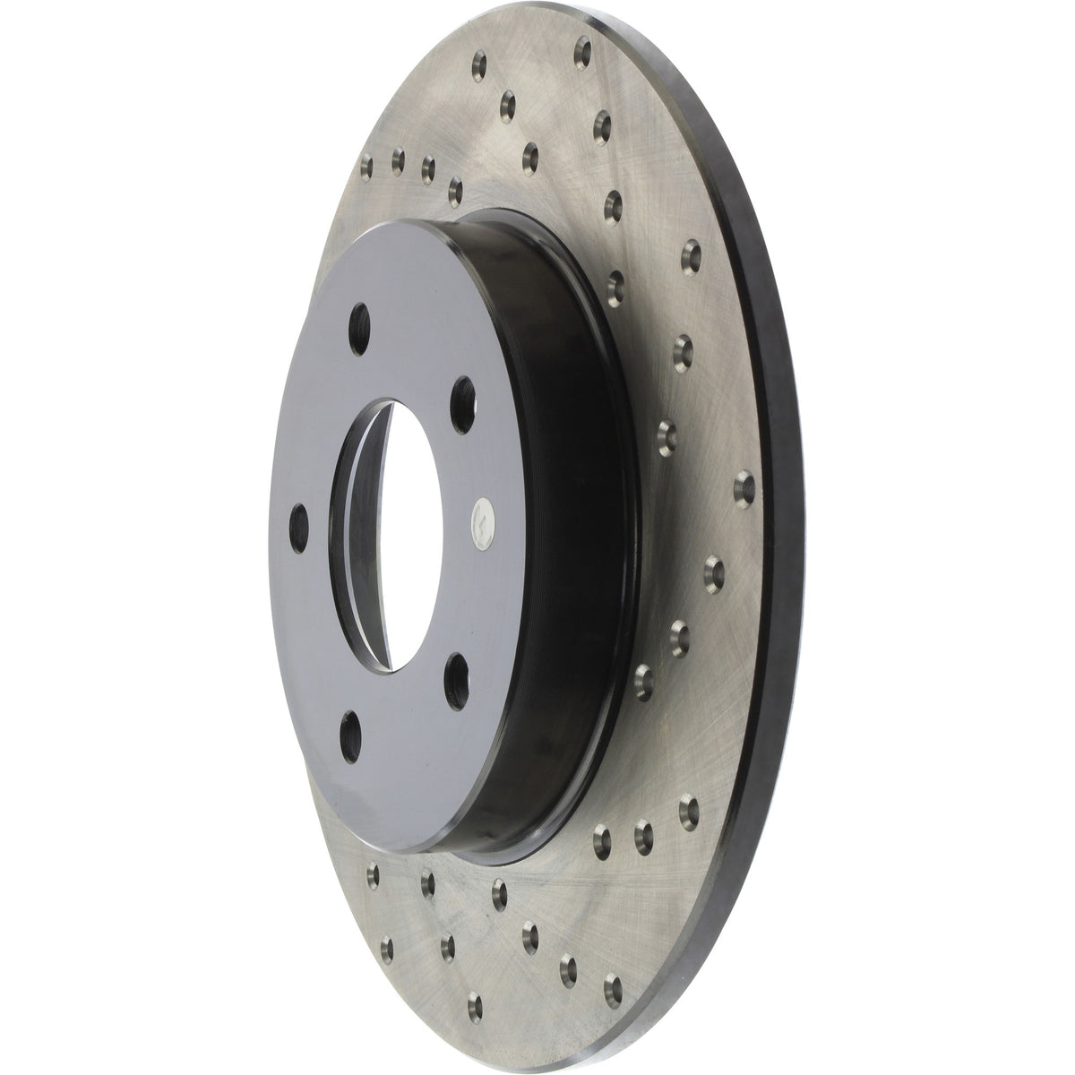StopTech Sport Cross Drilled Brake Rotor; Rear Left