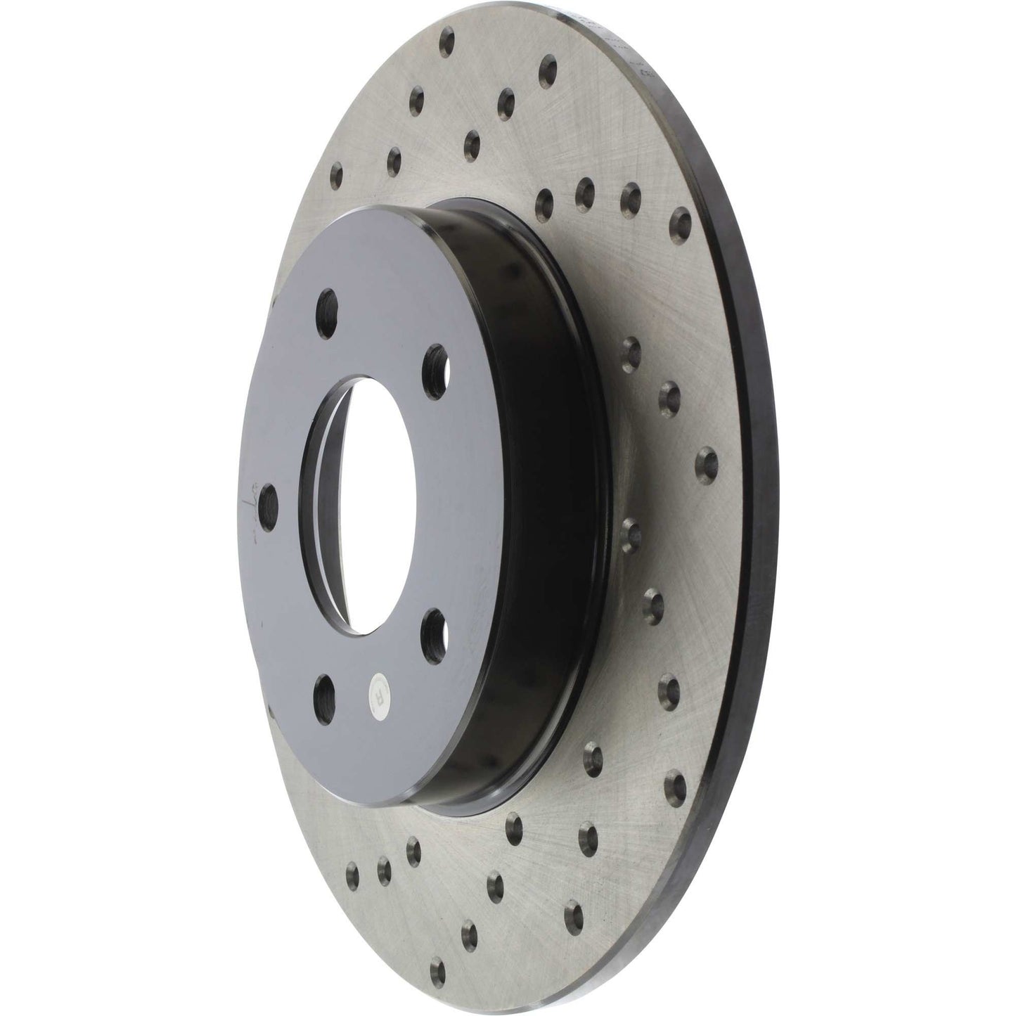 StopTech Sport Cross Drilled Brake Rotor; Rear Right