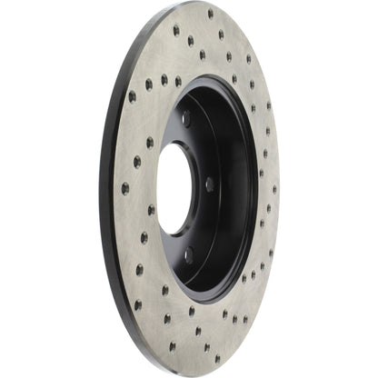 StopTech Sport Cross Drilled Brake Rotor; Rear Right