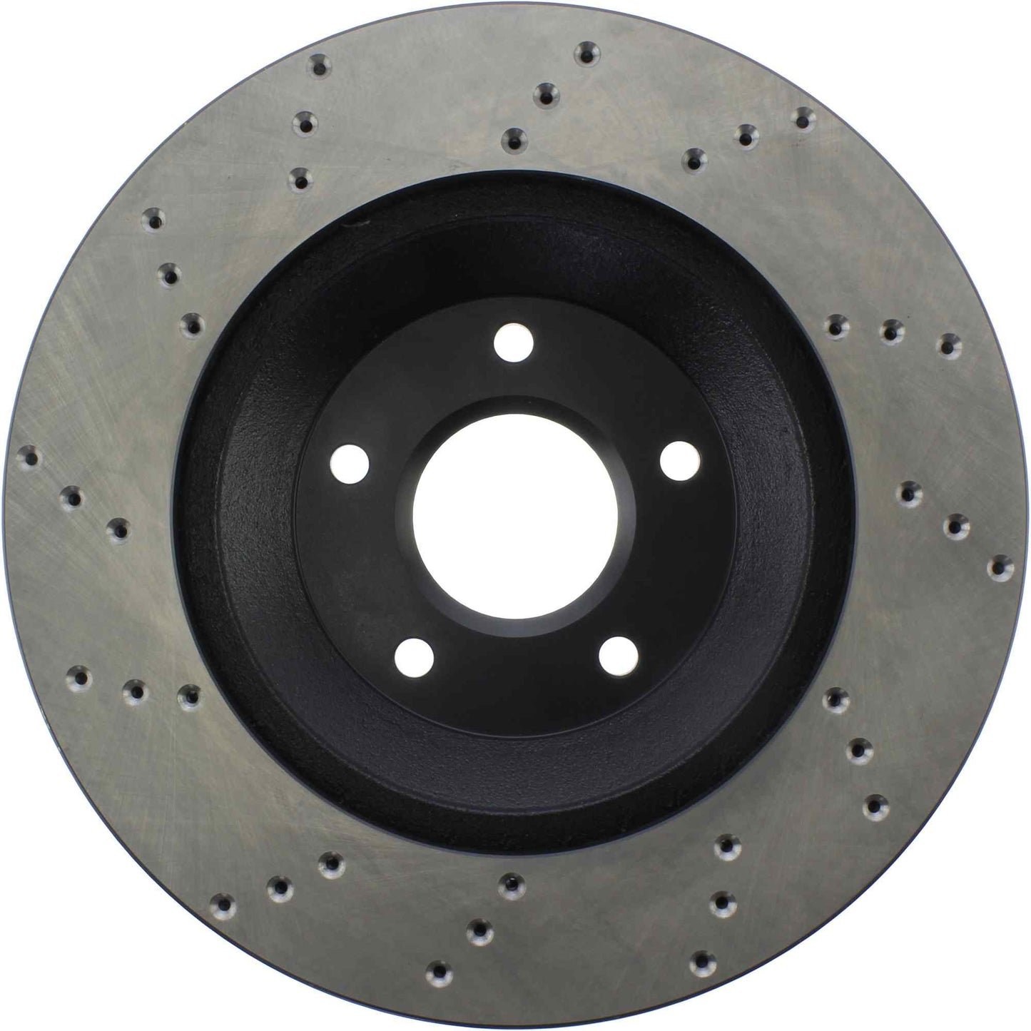 StopTech Sport Cross Drilled Brake Rotor; Front Left