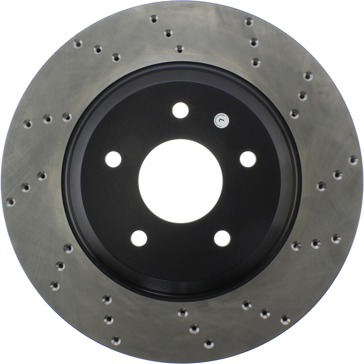 StopTech Sport Cross Drilled Brake Rotor; Front Left
