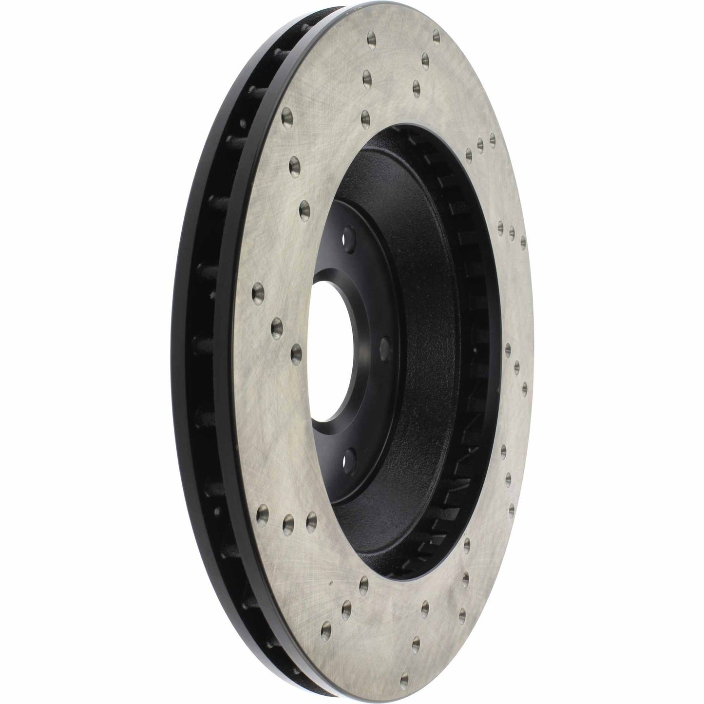 StopTech Sport Cross Drilled Brake Rotor; Front Left