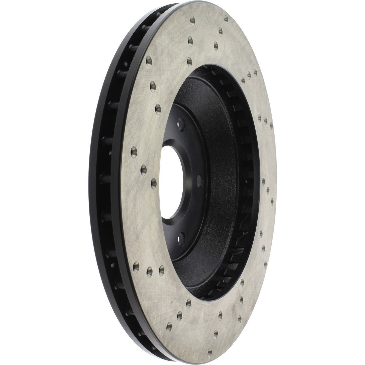 StopTech Sport Cross Drilled Brake Rotor; Front Left
