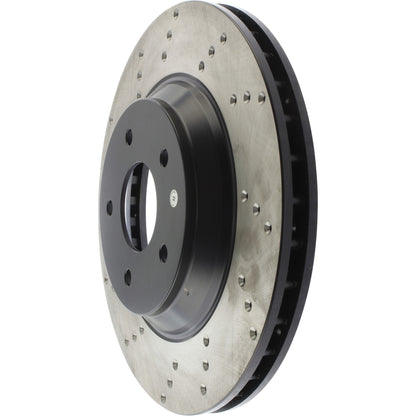 StopTech Sport Cryo Cross Drilled Brake Rotor; Front Right