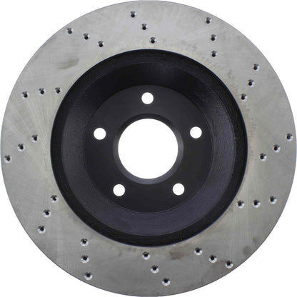 StopTech Sport Cross Drilled Brake Rotor; Front Right