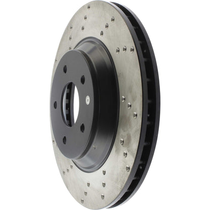StopTech Sport Cross Drilled Brake Rotor; Front Right