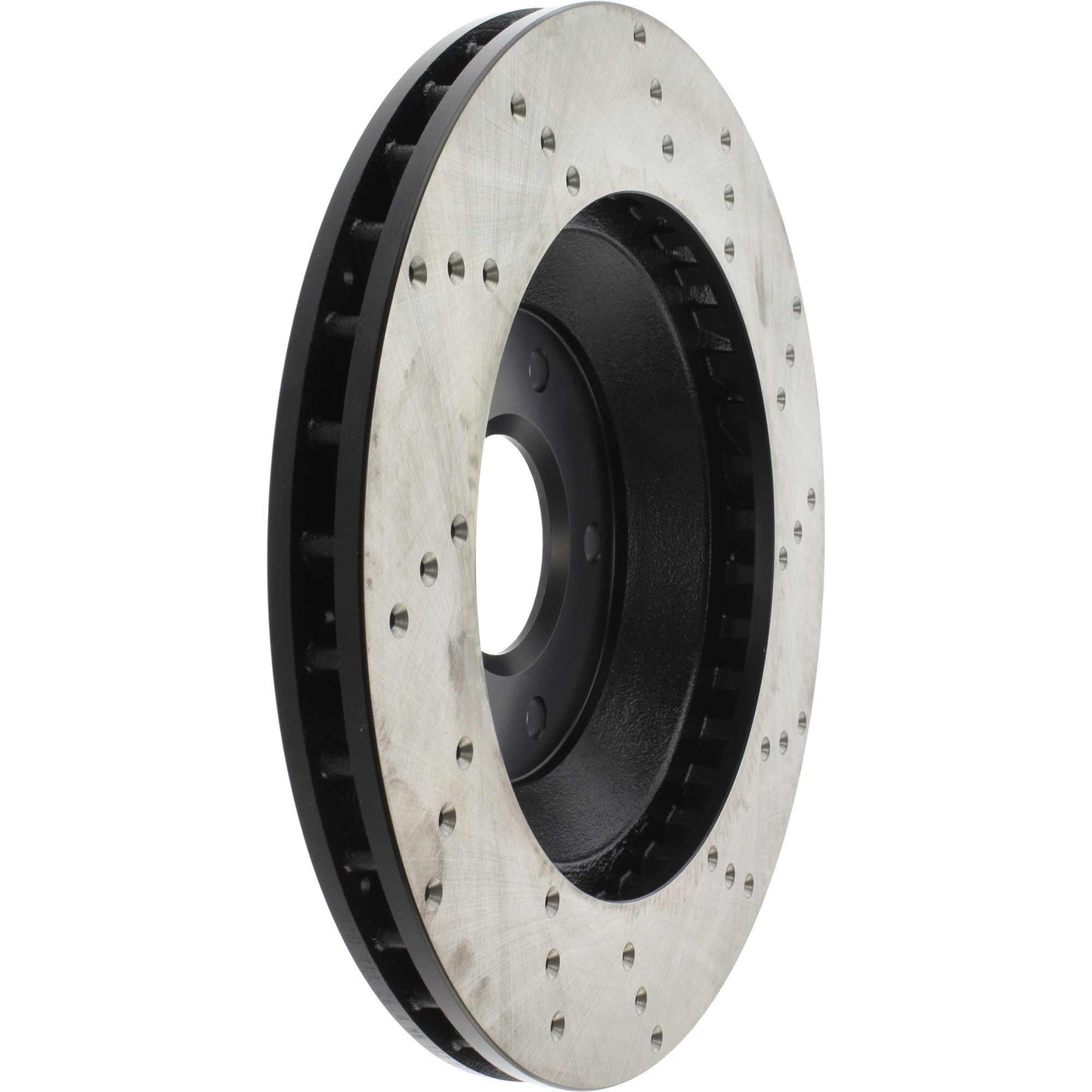 StopTech Sport Cross Drilled Brake Rotor; Front Right