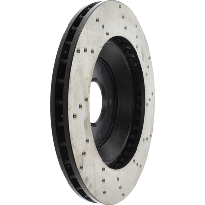 StopTech Sport Cross Drilled Brake Rotor; Front Right