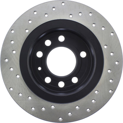StopTech Sport Cryo Cross Drilled Brake Rotor; Rear Left