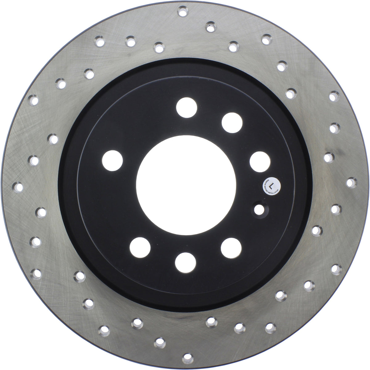 StopTech Sport Cryo Cross Drilled Brake Rotor; Rear Left