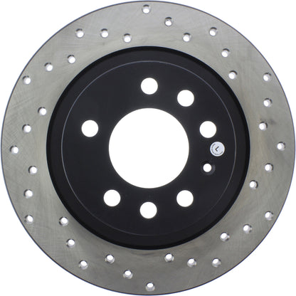 StopTech Sport Cryo Cross Drilled Brake Rotor; Rear Left