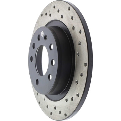 StopTech Sport Cryo Cross Drilled Brake Rotor; Rear Left