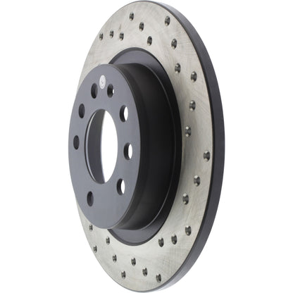 StopTech Sport Cryo Cross Drilled Brake Rotor; Rear Left
