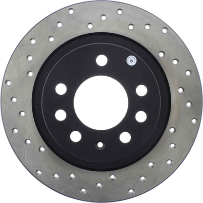StopTech Sport Cryo Cross Drilled Brake Rotor; Rear Right