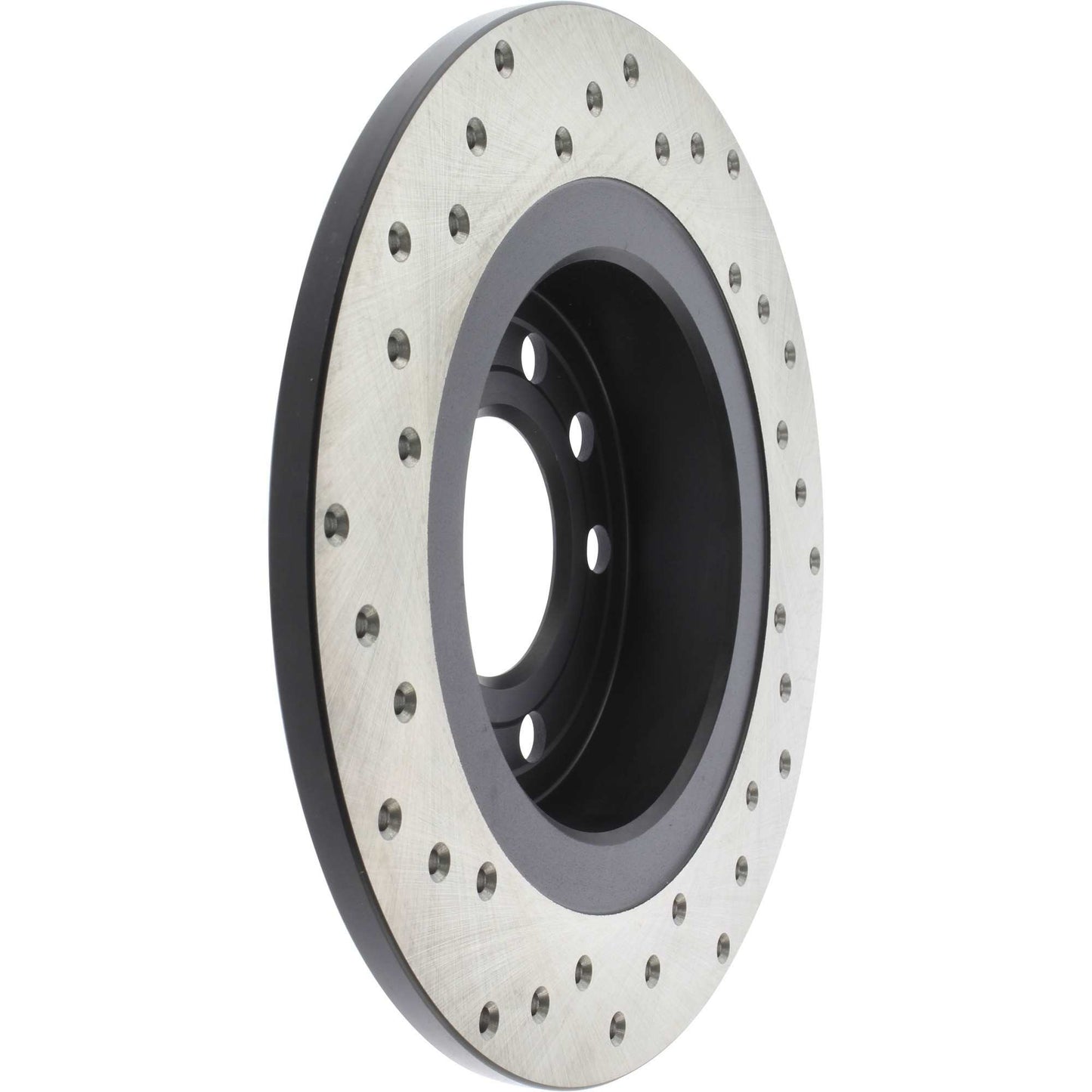 StopTech Sport Cross Drilled Brake Rotor; Rear Left