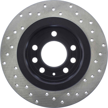 StopTech Sport Cross Drilled Brake Rotor; Rear Right