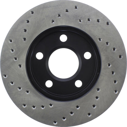 StopTech Sport Cryo Cross Drilled Brake Rotor; Front Left