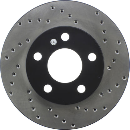 StopTech Sport Cryo Cross Drilled Brake Rotor; Front Left