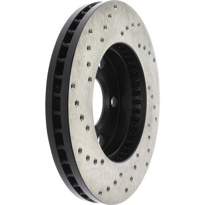 StopTech Sport Cryo Cross Drilled Brake Rotor; Front Left