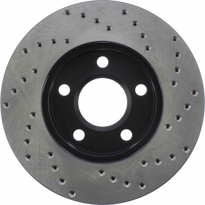StopTech Sport Cryo Cross Drilled Brake Rotor; Front Right