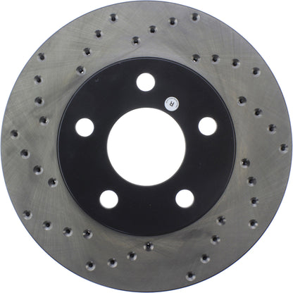 StopTech Sport Cryo Cross Drilled Brake Rotor; Front Right