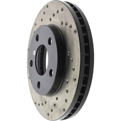 StopTech Sport Cryo Cross Drilled Brake Rotor; Front Right