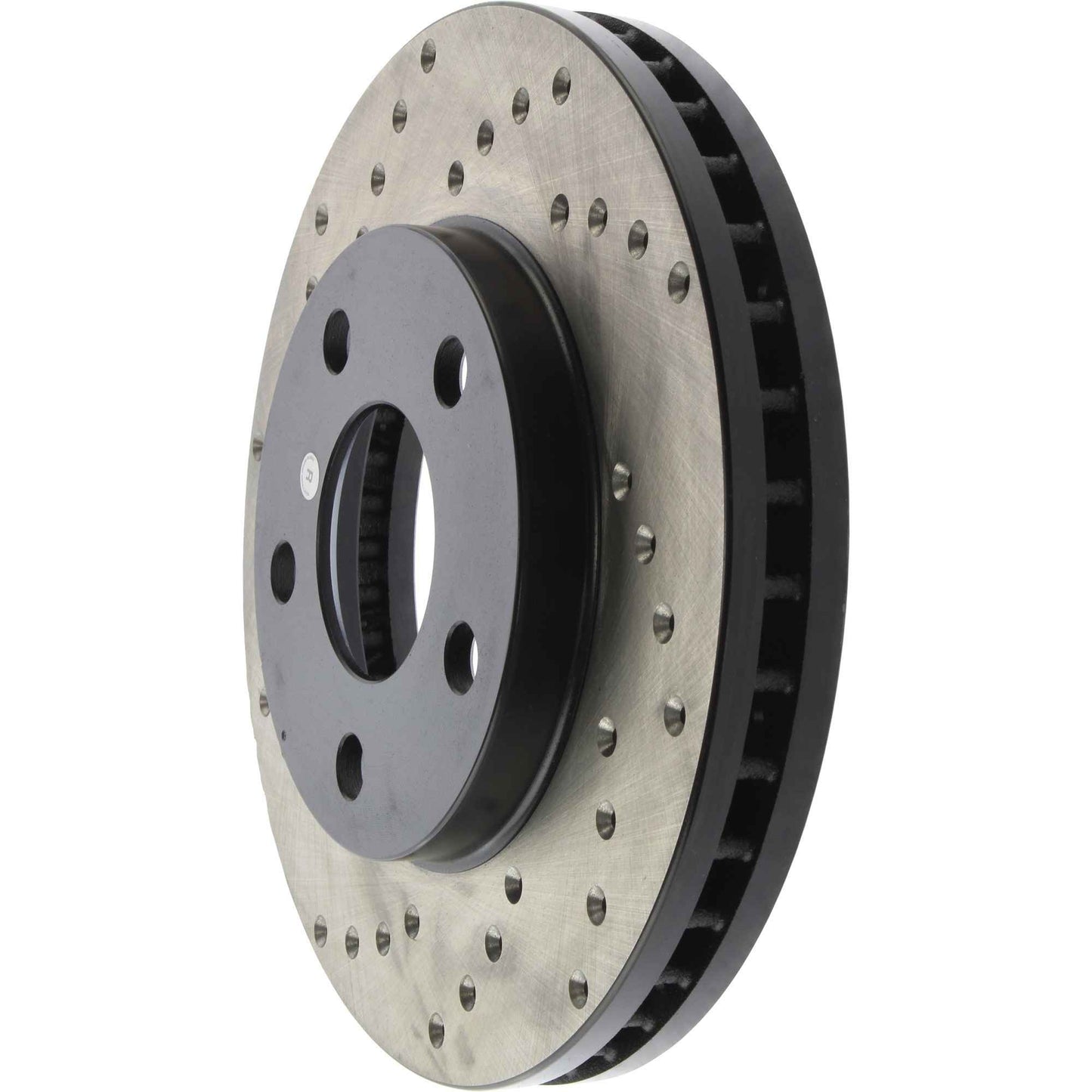 StopTech Sport Cross Drilled Brake Rotor; Front Right
