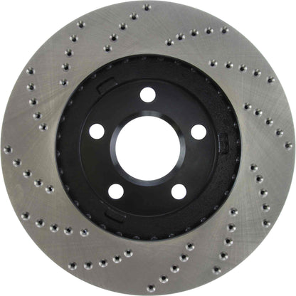 StopTech Sport Cryo Cross Drilled Brake Rotor; Front Left