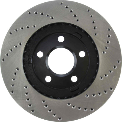 StopTech Sport Cryo Cross Drilled Brake Rotor; Front Right