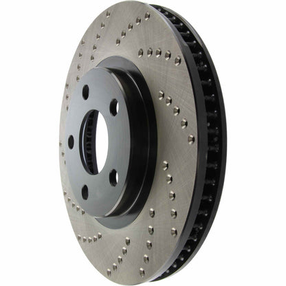 StopTech Sport Cryo Cross Drilled Brake Rotor; Front Right