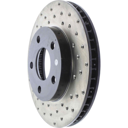 StopTech Sport Cryo Cross Drilled Brake Rotor; Front Left
