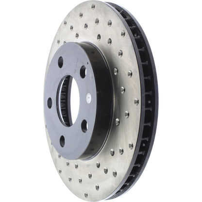 StopTech Sport Cryo Cross Drilled Brake Rotor; Front Left