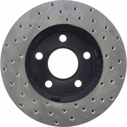 StopTech Sport Cryo Cross Drilled Brake Rotor; Front Right